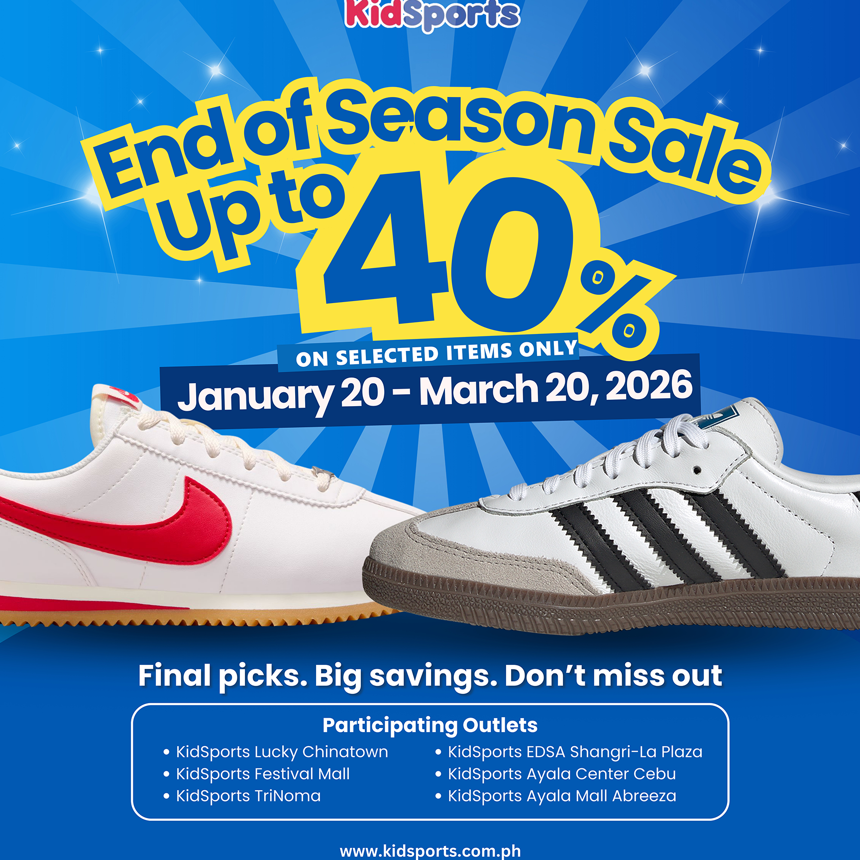 End of Season Sale!