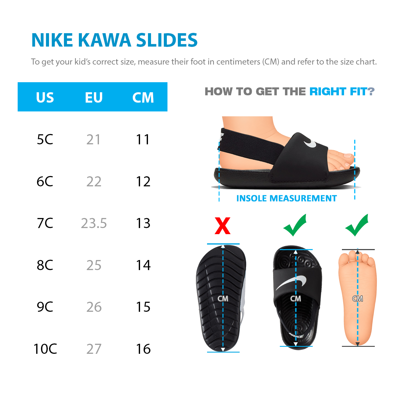 NIKE KIDS KAWA-BV1094-100