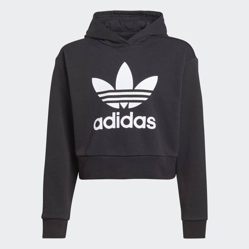 ADIDAS KIDS CROPPED HOODIE-IJ9719