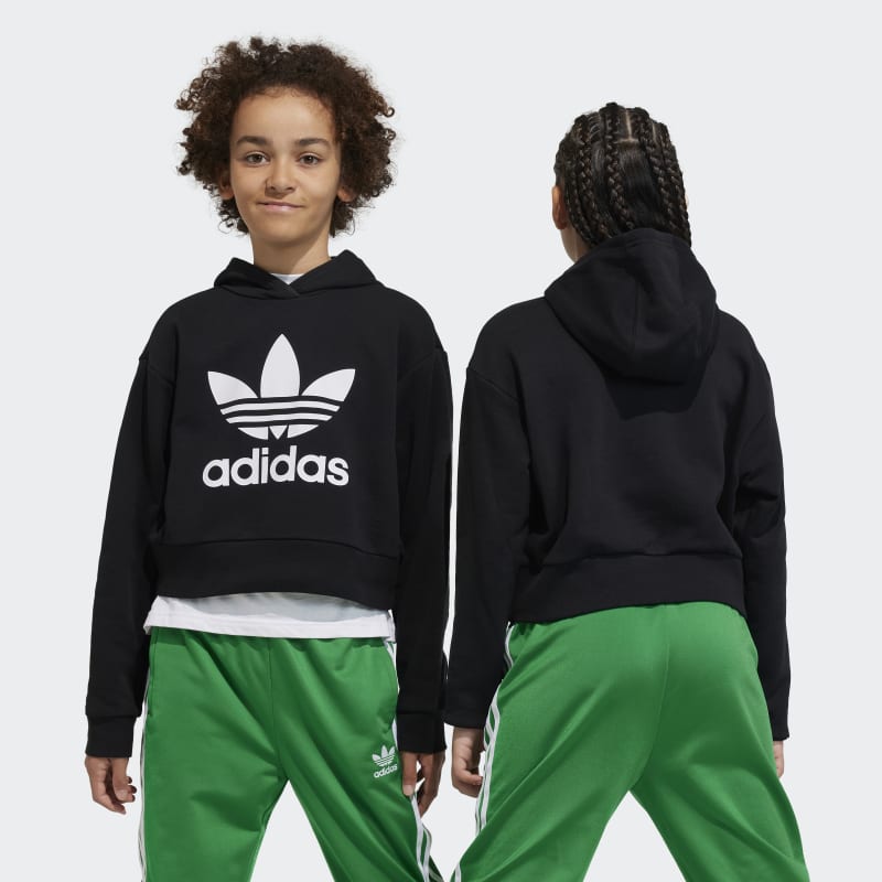 ADIDAS KIDS CROPPED HOODIE-IJ9719