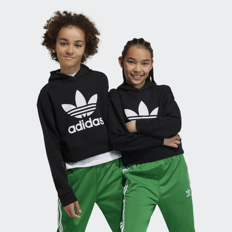 ADIDAS KIDS CROPPED HOODIE-IJ9719