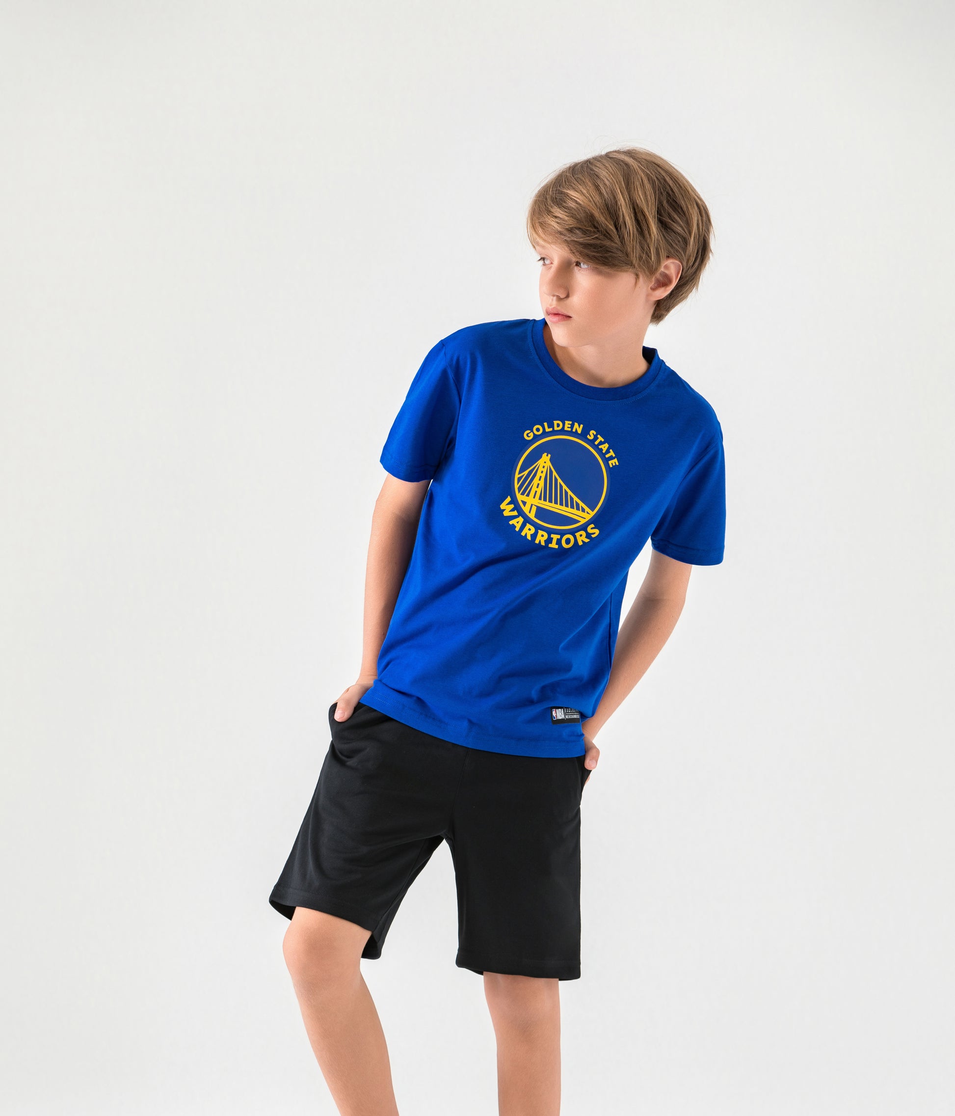 NBA KIDS GSW LOGO TS