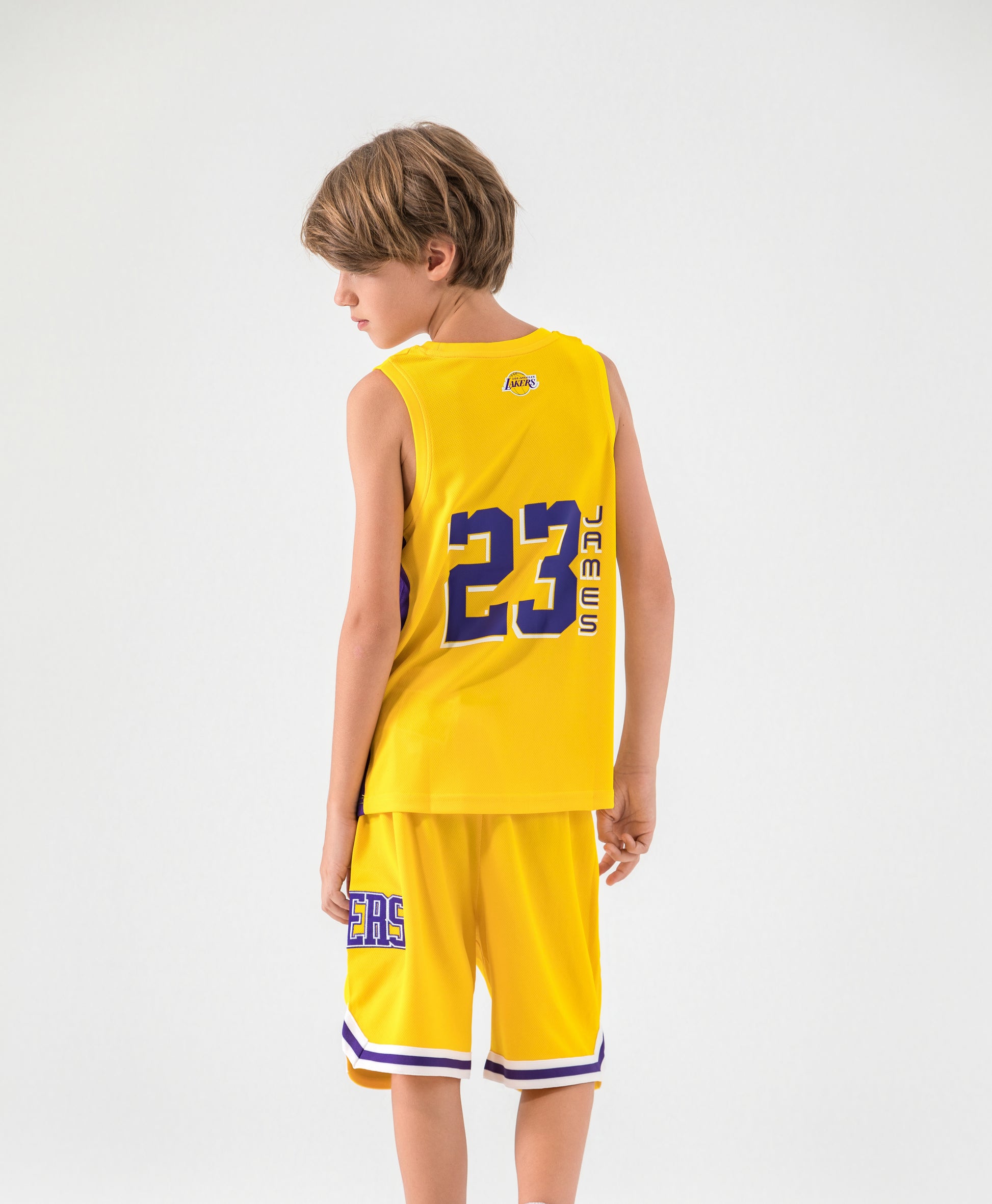NBA PLAYER BASIC KIDS JERSEY-JAMES 23 LAKERS