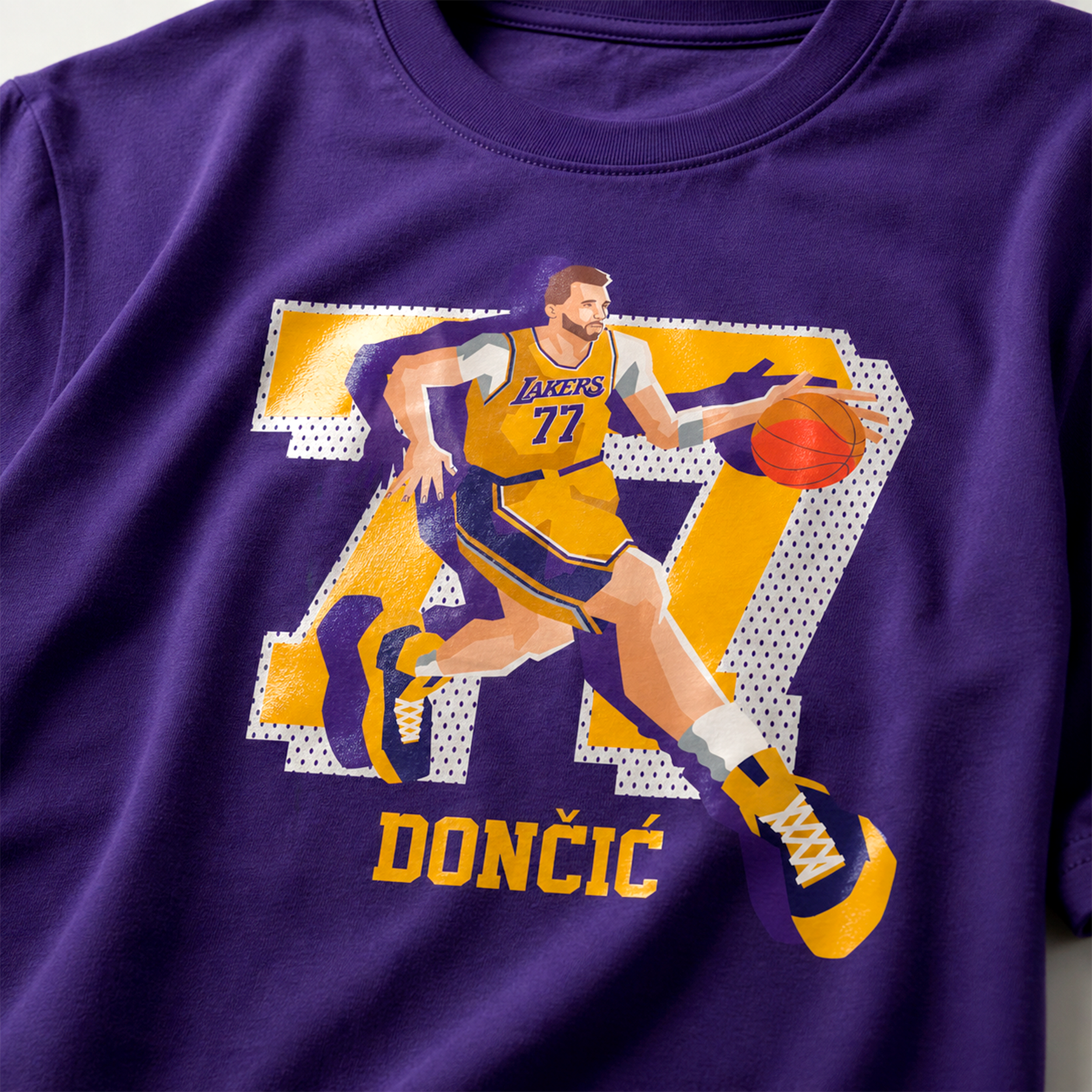 NBA Kids LA Lakers Doncic Tee Purple