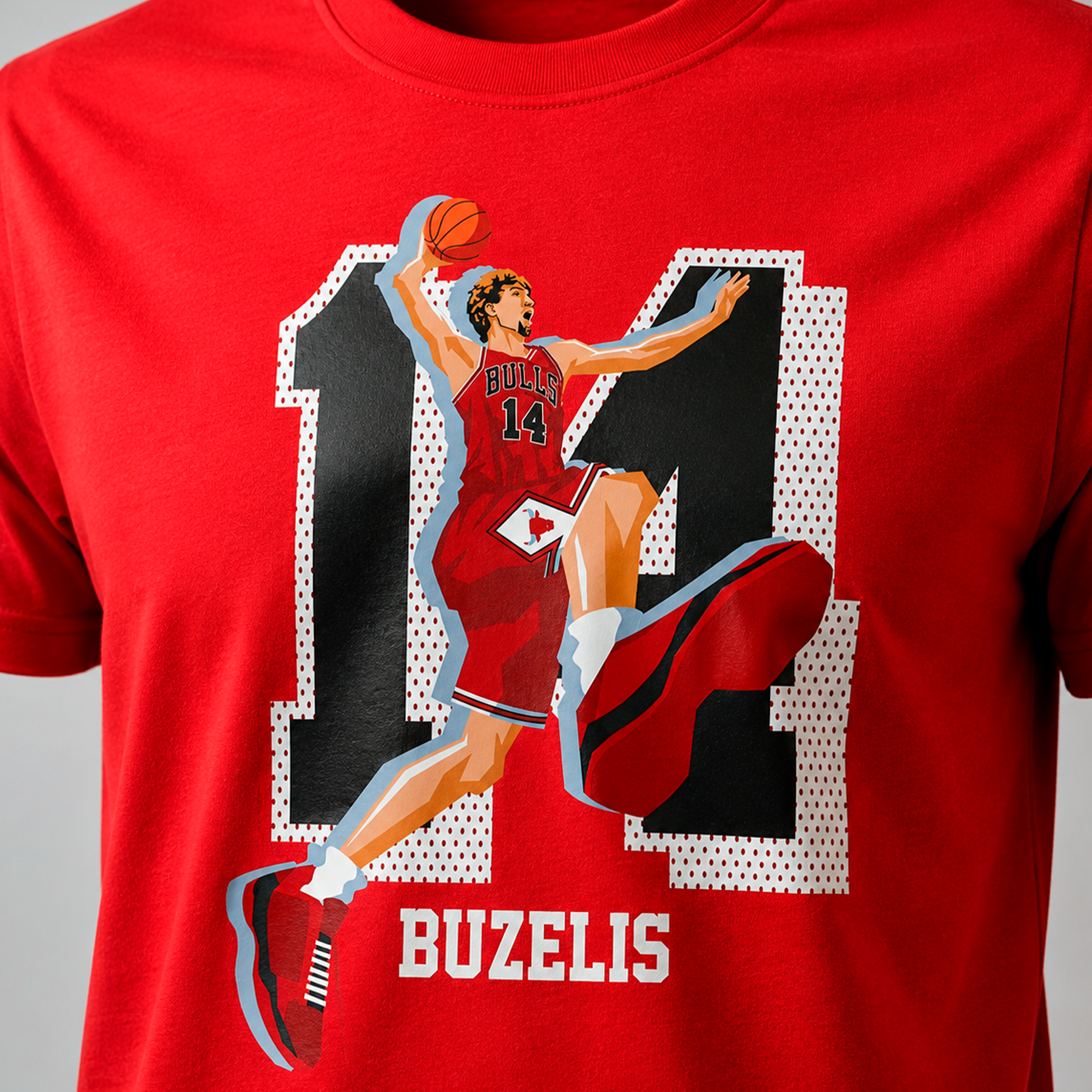 NBA Kids Chicago Bulls Buzelis Tee