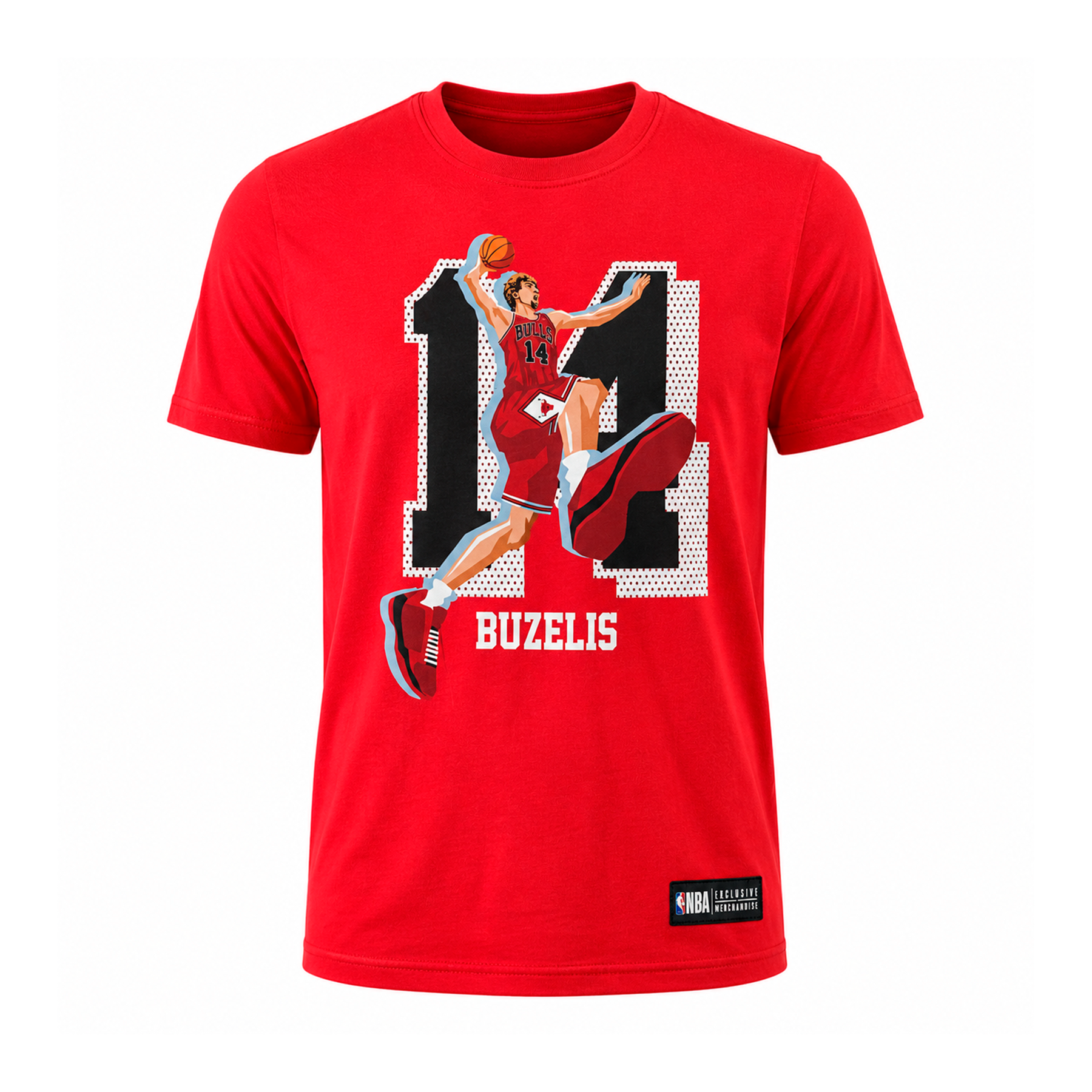 NBA Kids Chicago Bulls Buzelis Tee