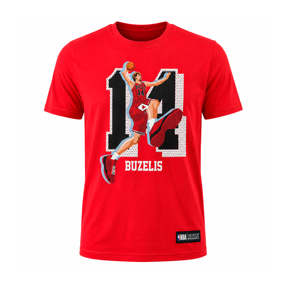NBA Kids Chicago Bulls Buzelis Tee