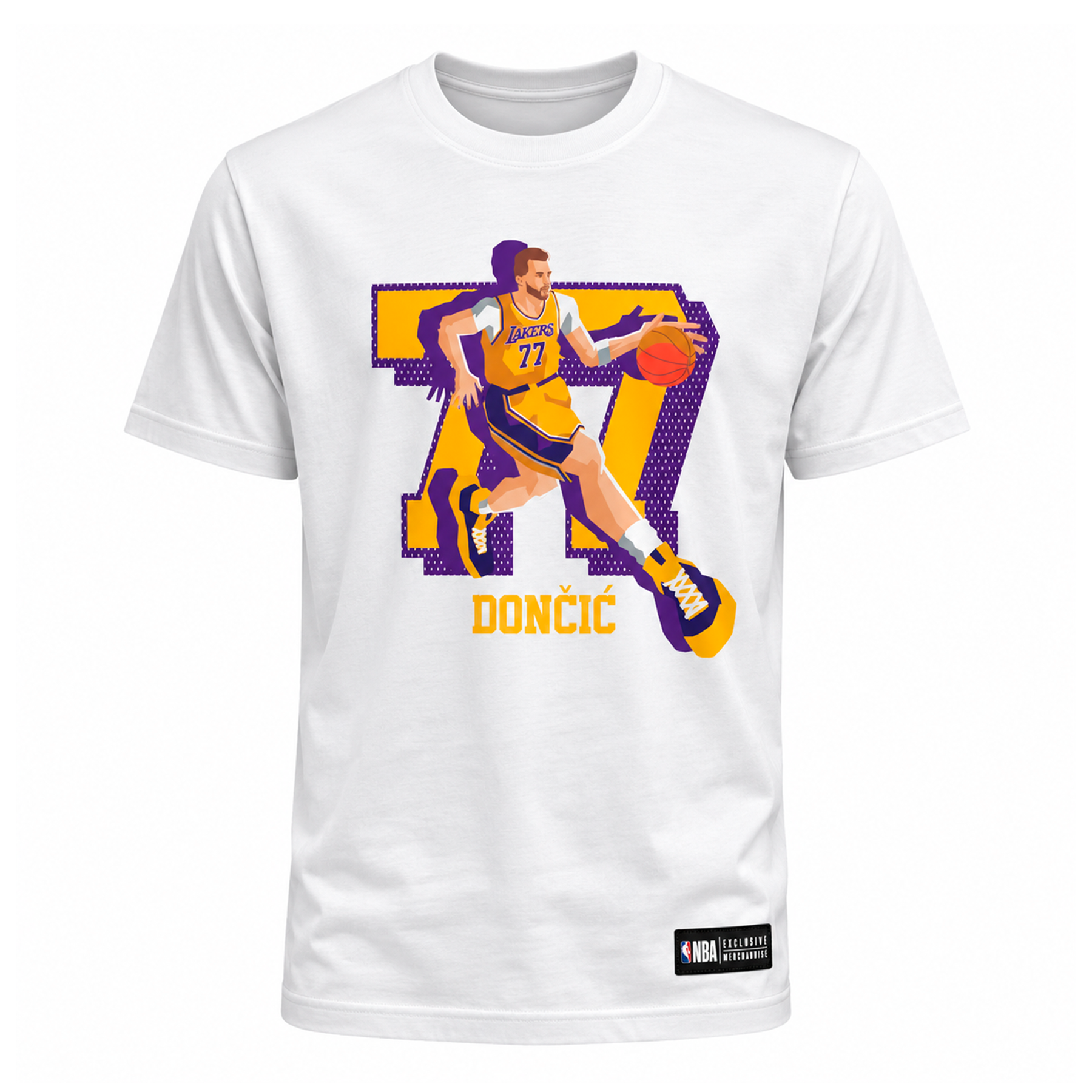 NBA Kids LA Lakers Doncic Tee White