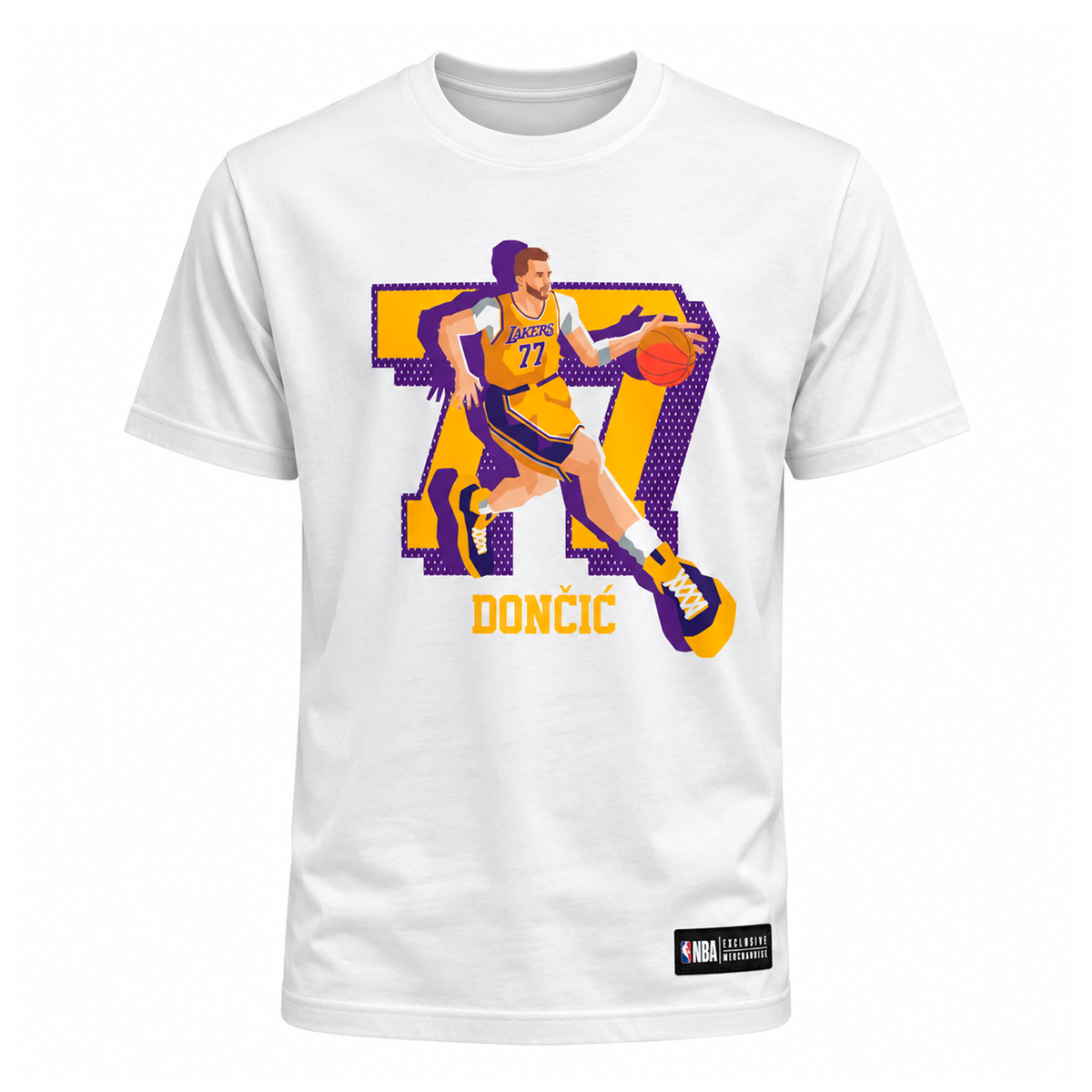 NBA Kids LA Lakers Doncic Tee White