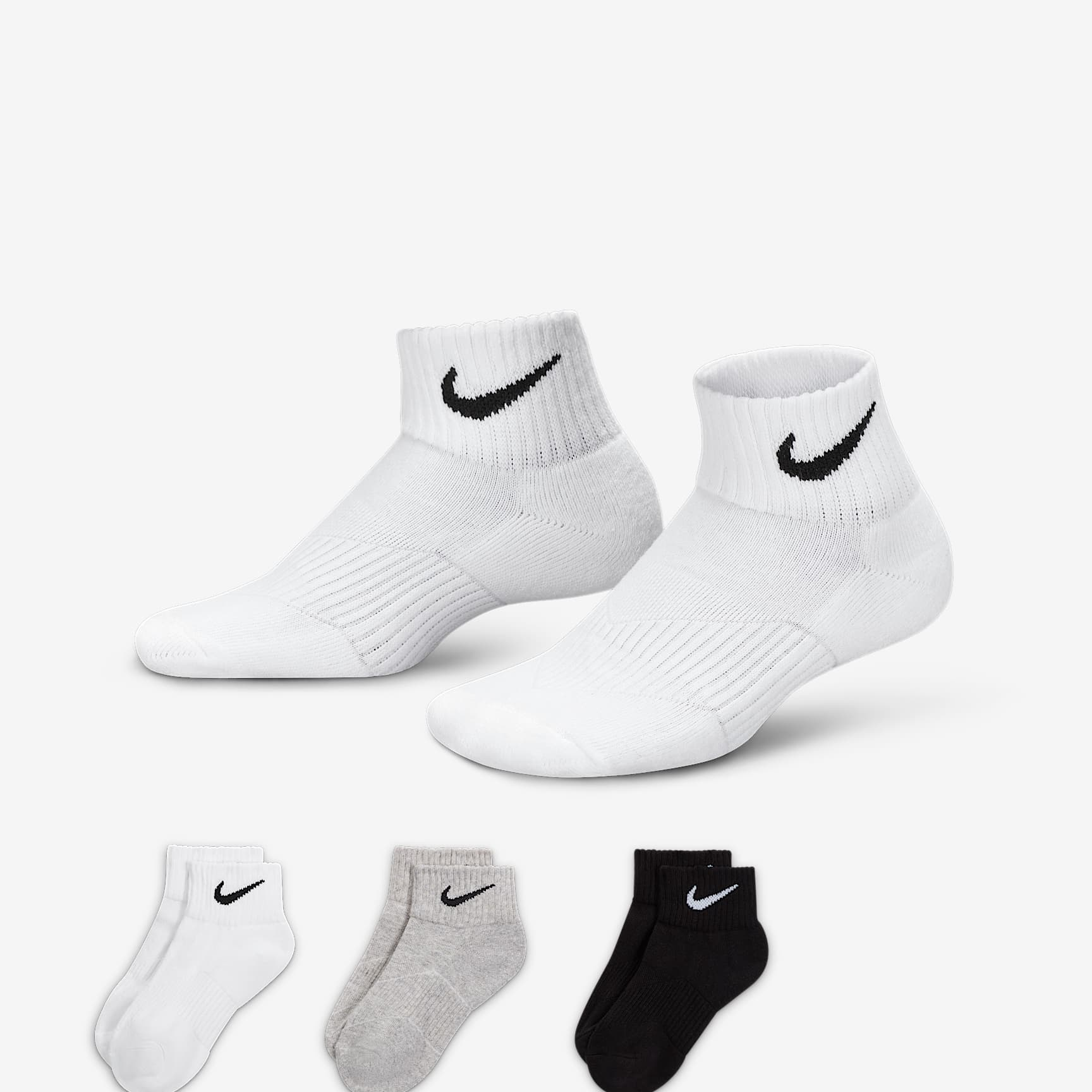 NIKE KIDS PERFORMANCE ANKLE SOCKS-SX4722-967